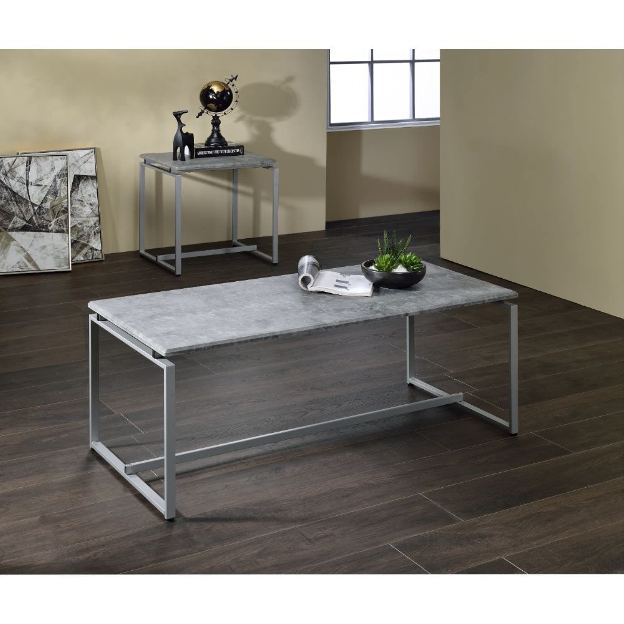 Ergode 3-Piece Coffee Table & End Table Set - Modern Living Room Furniture for Small Spaces | Perfect for Apartments, Condos & Cozy Homes