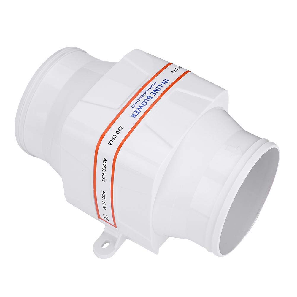 AYNEFY 6 Amp Marine Bilge Air Blower with 6 Fan Blades - High Performance Ventilation for Yachts, Boats & Buildings | Perfect for Engine Rooms, Cabins & Indoor Spaces