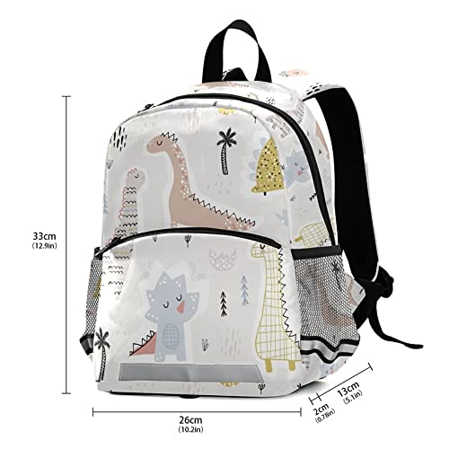 Dinosaur Kids Backpack with Leash - Cute Toddler School Bag for Boys & Girls Ages 3-8 | Perfect for Kindergarten, Preschool, Travel & Daily Use