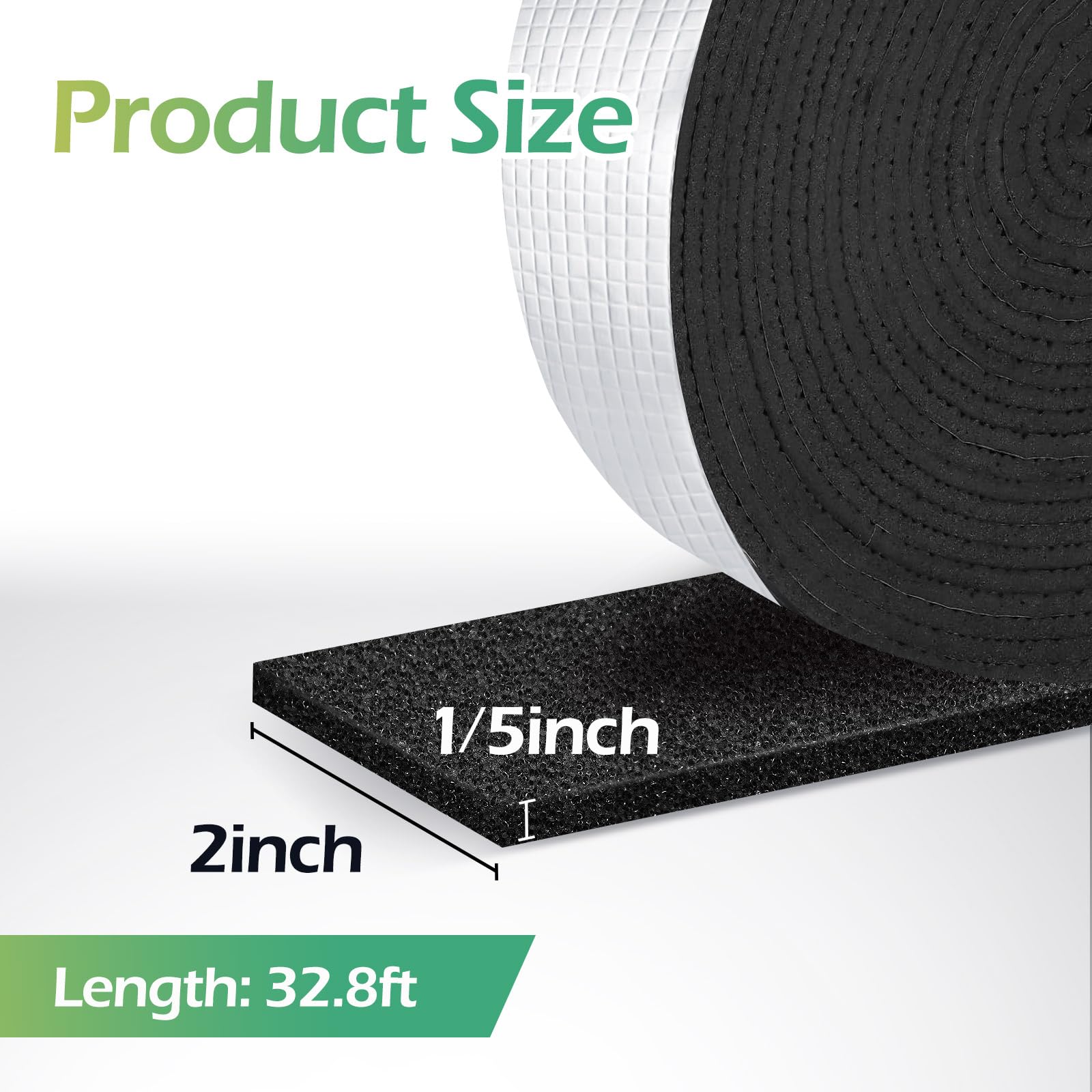 Pipe Insulation Foam Tape - 2in x 33ft Self-Adhesive Weatherproof Pipe Wrap for Outdoor Water Pipes, HVAC, AC Lines & Plumbing - Silver Reflective Heat Tape for Energy Efficiency & Freeze Protection - Perfect for Home, Garage & Industrial Use