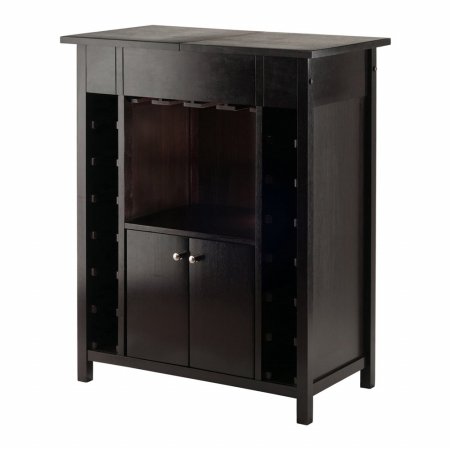 Premium RazorEdge Yukon Wine Cabinet in Espresso Finish - Stylish Wine Storage for Home Bar, Dining Room, or Kitchen - Perfect for Wine Enthusiasts & Entertaining Guests