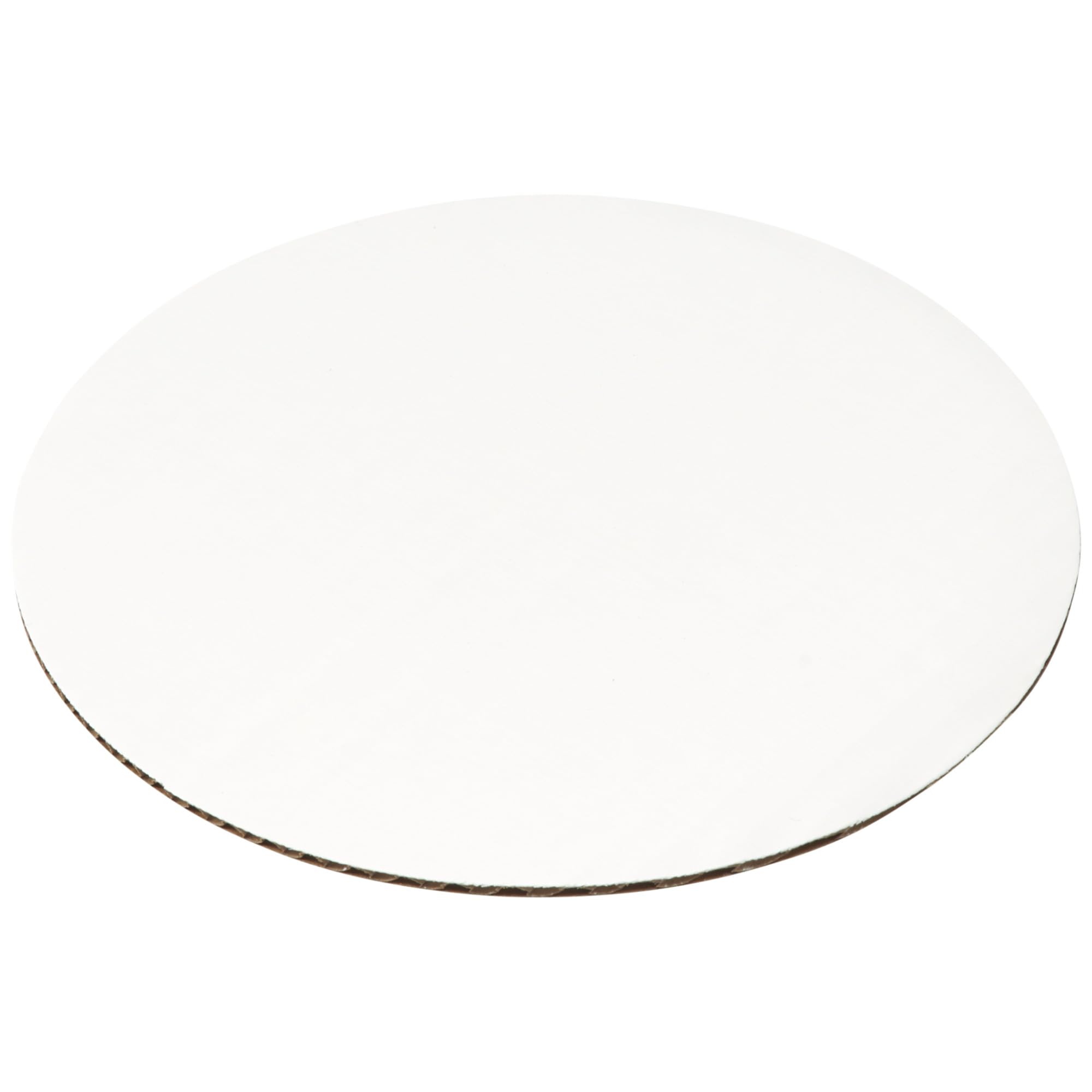 DecoPac 8 Inch Round Cake Board - 6 Pack White Waxed Greaseproof Corrugated Cardboard for Birthday, Wedding & Party Cakes - Sturdy Baking & Decorating Base for Professional & Home Bakers