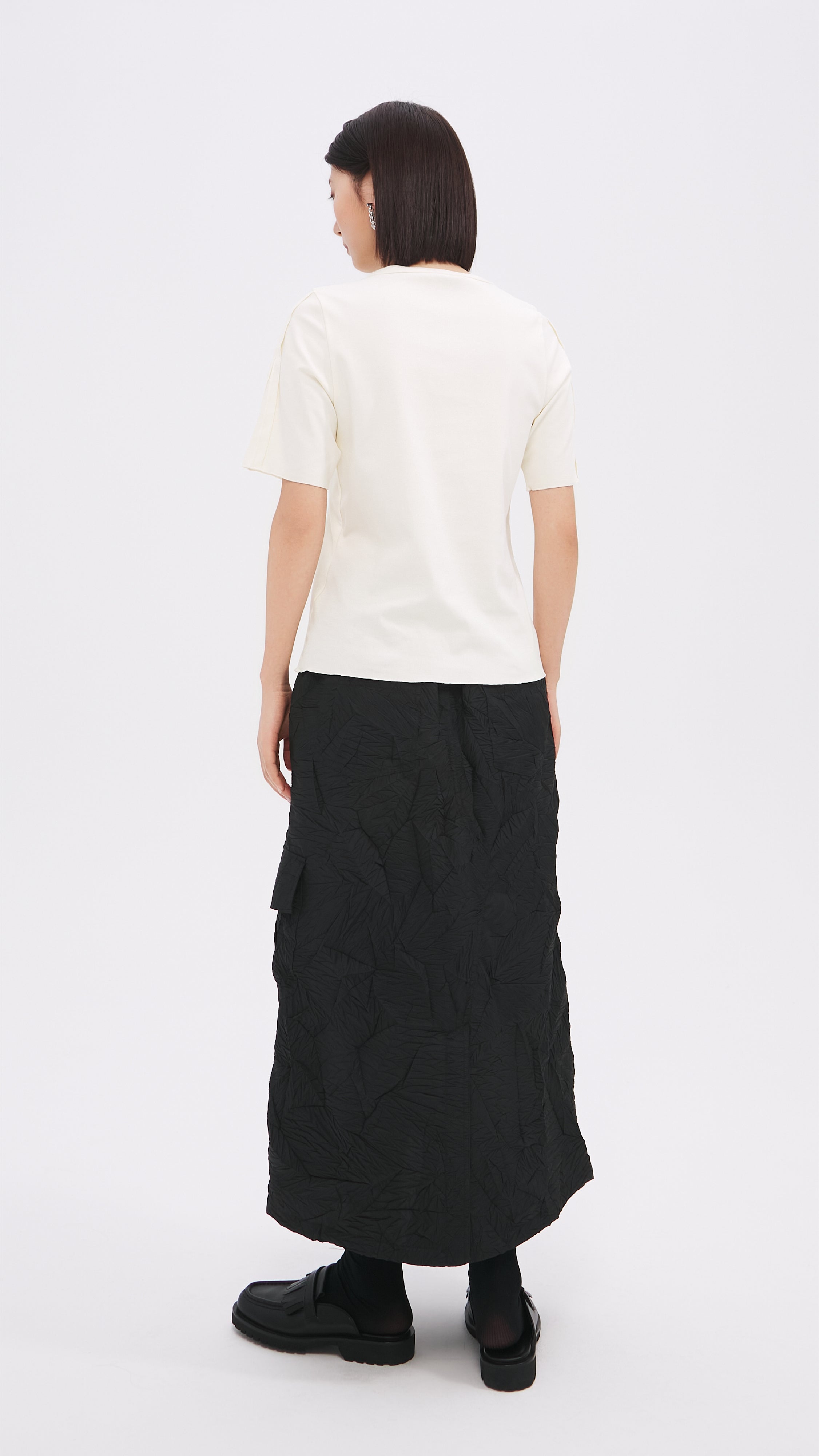 Distorted Pleated Military Skirt for Women - Edgy A-Line Mini Skirt with Asymmetrical Hem | Perfect for Punk Fashion, Streetwear & Festival Outfits