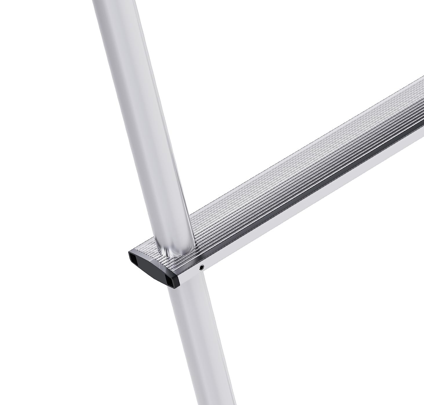 ECOTRIC Universal RV Ladder 8.4FT - Aluminum Silver 7-Step Straight Ladder for Travel Trailers & Motorhomes - Perfect for Roof Access, Storage & Outdoor Adventures