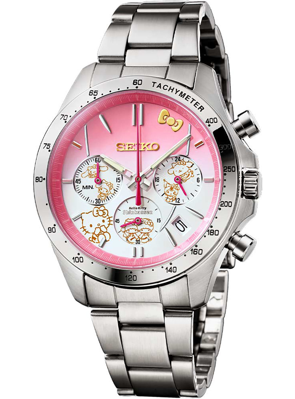 **Seiko Hello Kitty Shinkansen Watch - 50th Anniversary Limited Edition (Made in Japan) - Perfect Gift for Collectors & Anime Fans**    *(Use Cases: Ideal for Hello Kitty fans, collectors, special occasions, birthdays, and anime-themed gifts.)*