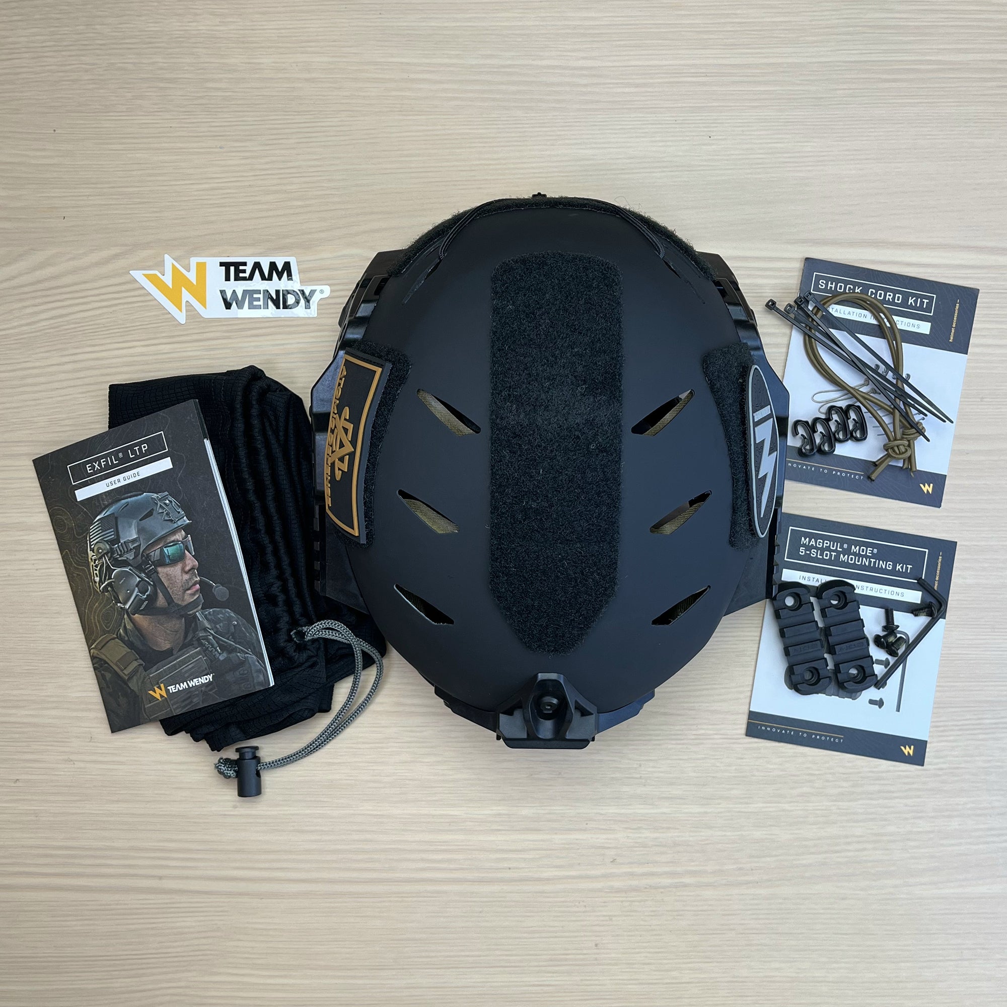 Team Wendy EXFIL Carbon Bump Helmet with Exfil Rail 3.0 - Tactical Military & Airsoft Helmet for Outdoor Sports, Shooting & Safety Protection