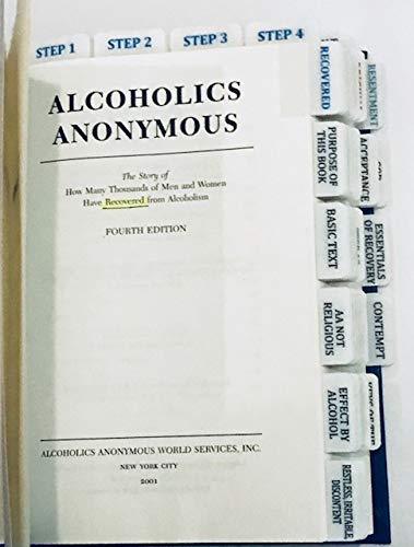 AA Big Book 4th Edition - Hardback, Tabbed & Highlighted, Standard Size | Perfect for Recovery Meetings & Personal Study