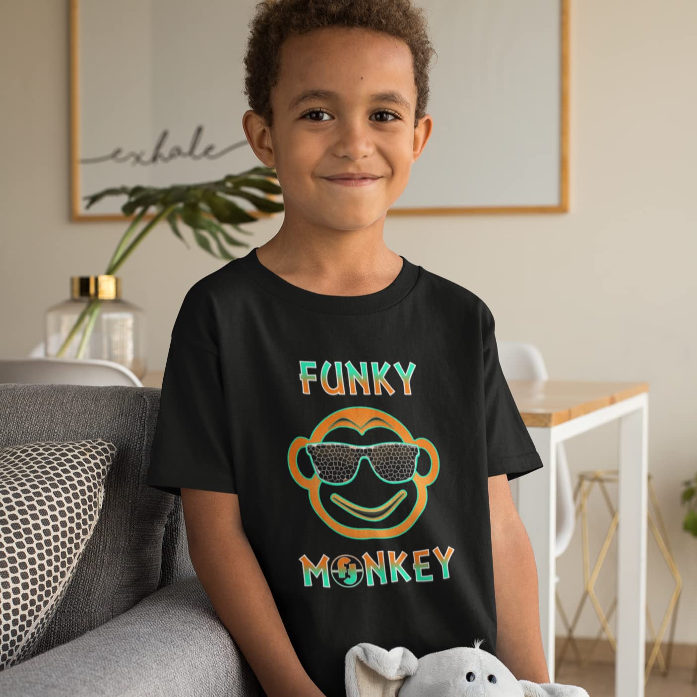 Funny Monkey Graphic T-Shirts for Boys - Cool Gamer Tees & Unique Gifts - Perfect for Gaming, Birthday Parties & Casual Wear