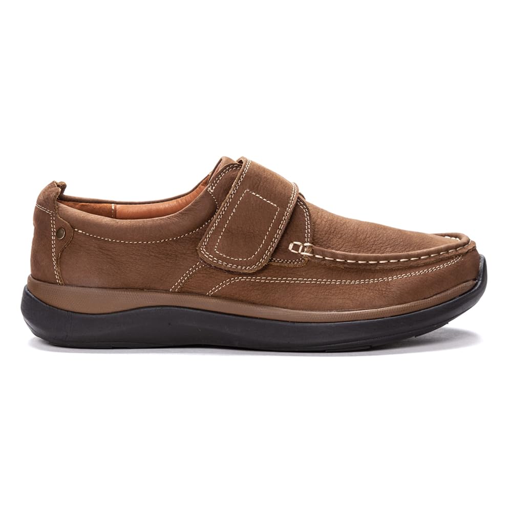 **Propet Men's Porter Slip-On Shoes with Hook & Loop Strap - Comfortable Casual & Orthopedic Walking Shoes for Work, Travel & Daily Wear**