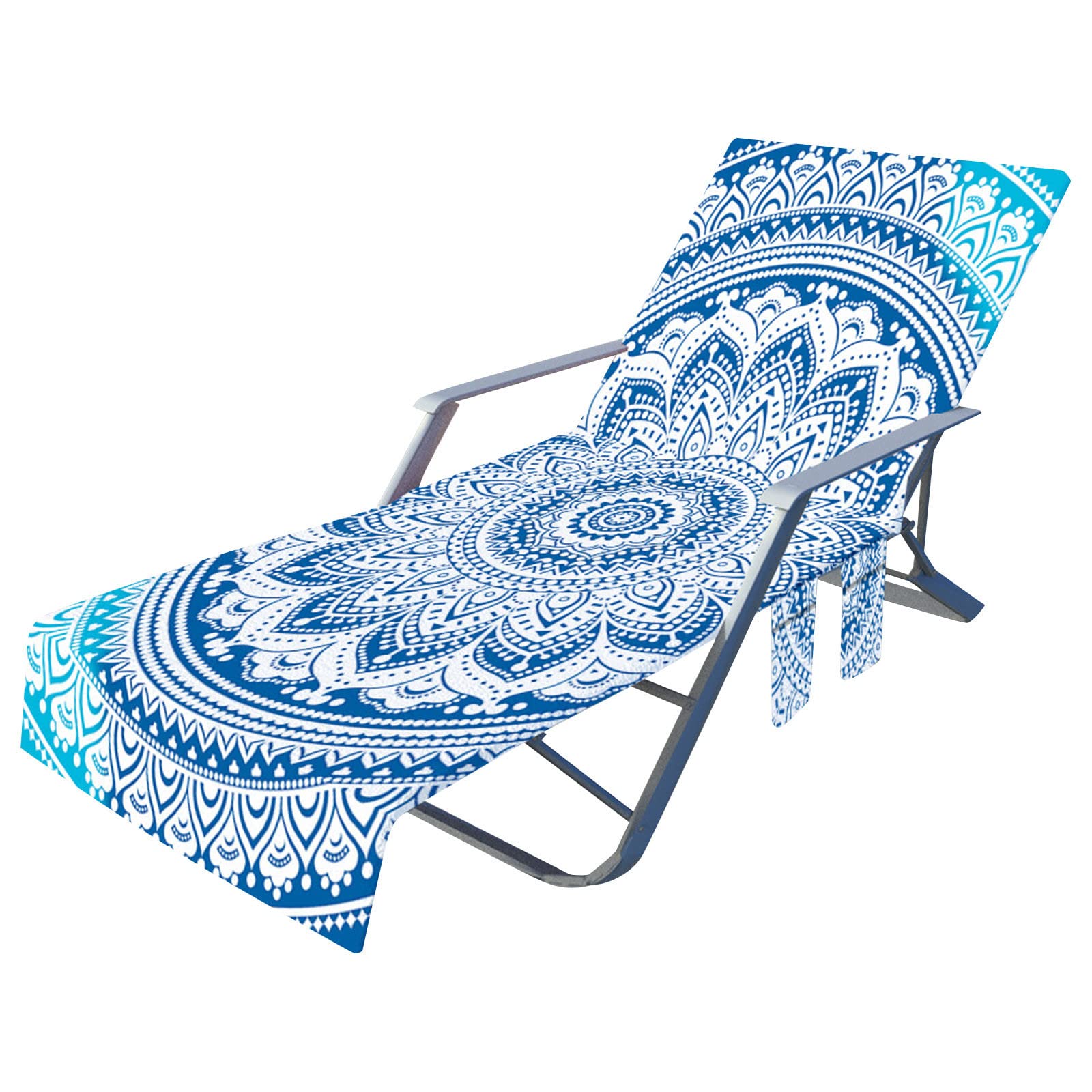 Premium Microfiber Beach Chair Cover - Non-Slip Chaise Lounge Towel Cover for Pool, Sunbathing, Garden & Hotel Use | Portable & Durable for Outdoor Relaxation | Perfect for Beach Vacations, Resort Lounging & Backyard Sunbathing