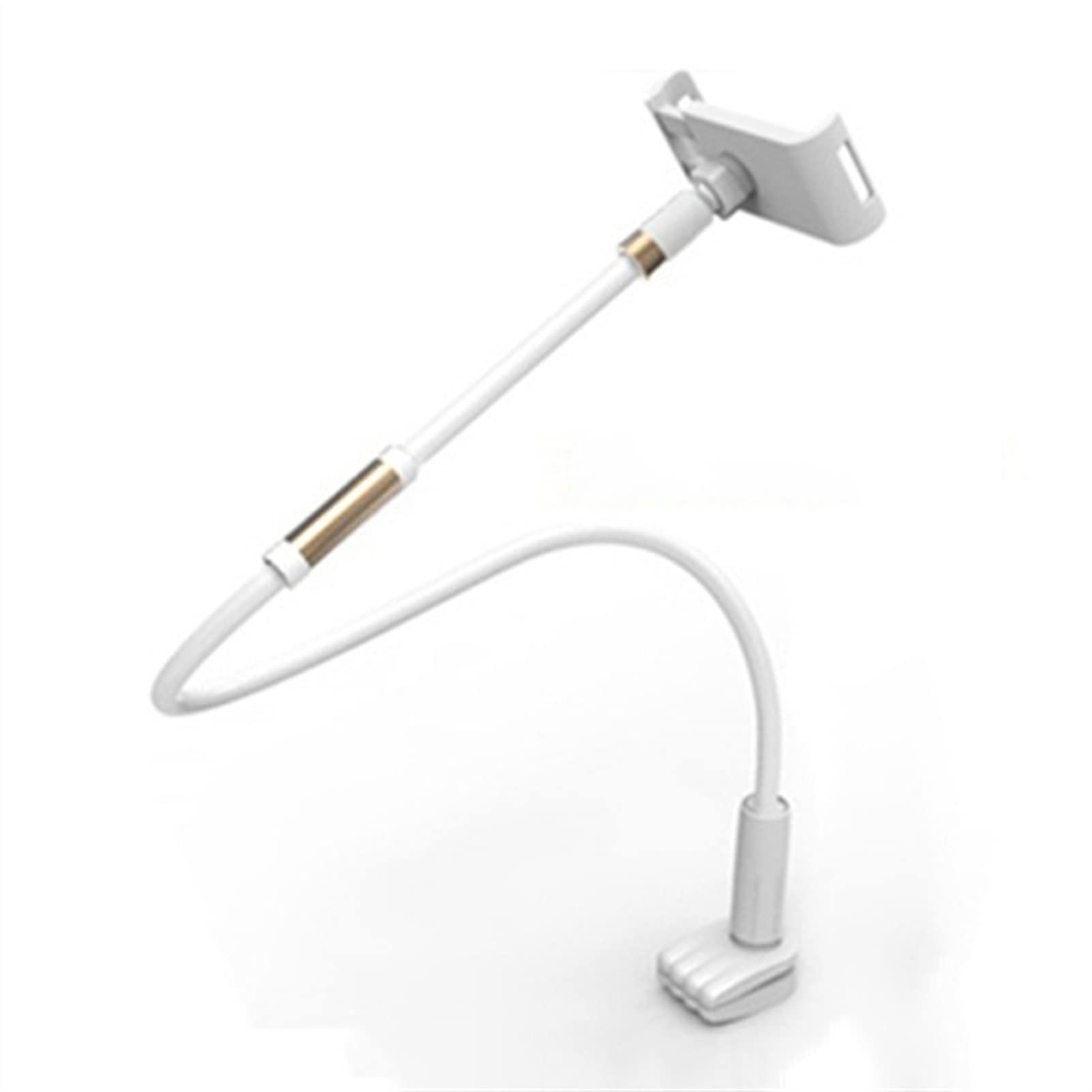 Flexible Gooseneck Tablet Stand Holder with Adjustable Arm Clip - Compatible with 4.0-10.6 Inch Phones & Tablets - Perfect for Bed, Desk, Kitchen & Office Use