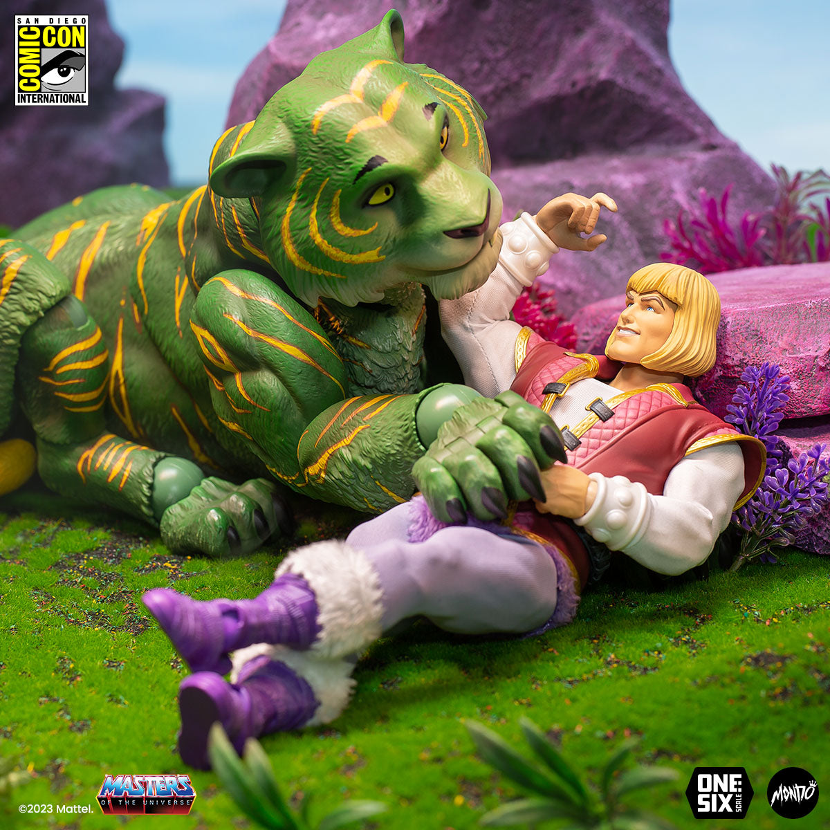 Masters of the Universe Prince Adam 1/6 Scale Action Figure SDCC Exclusive Collectible - Perfect for Display, Gifts, and Comic-Con Fans