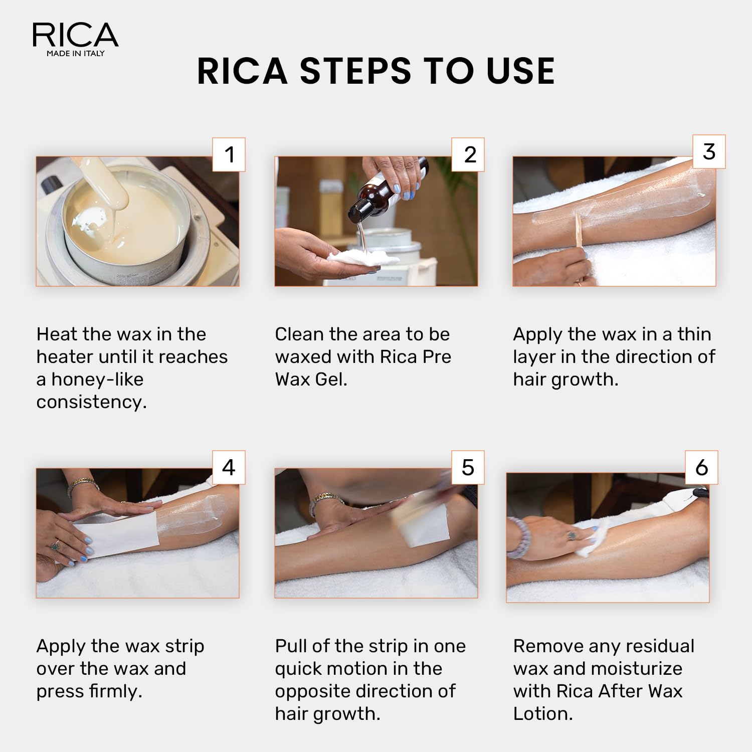 Rica Aloe Vera Liposoluble Wax for Sensitive Skin - Hair Removal Cream for Men & Women - Arms, Chest, Legs, Back & Full Body (800ml) - Gentle & Effective Waxing at Home for Smooth Skin