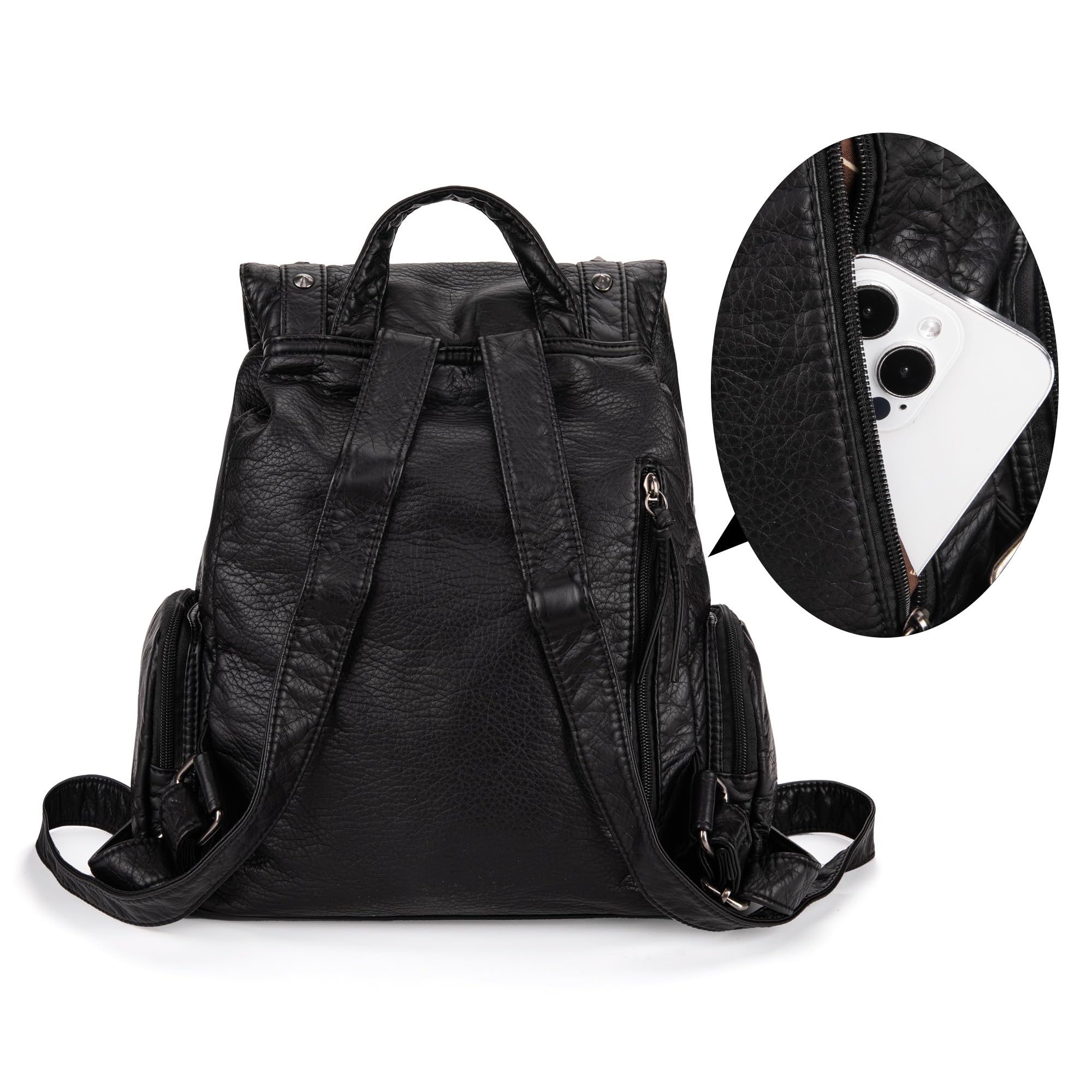 Montana West Women's Leather Backpack Purse - Stylish Travel Daypack for Casual Outings