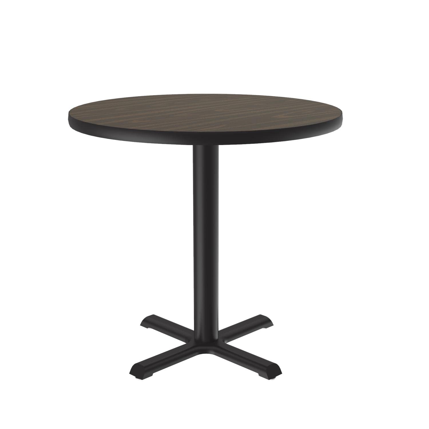 BXT30R-01 Adjustable Height Commercial Cafe Table - Heavy Duty Breakroom Table for Restaurants, Offices & Coffee Shops - Perfect for Dining, Meetings & Workstations