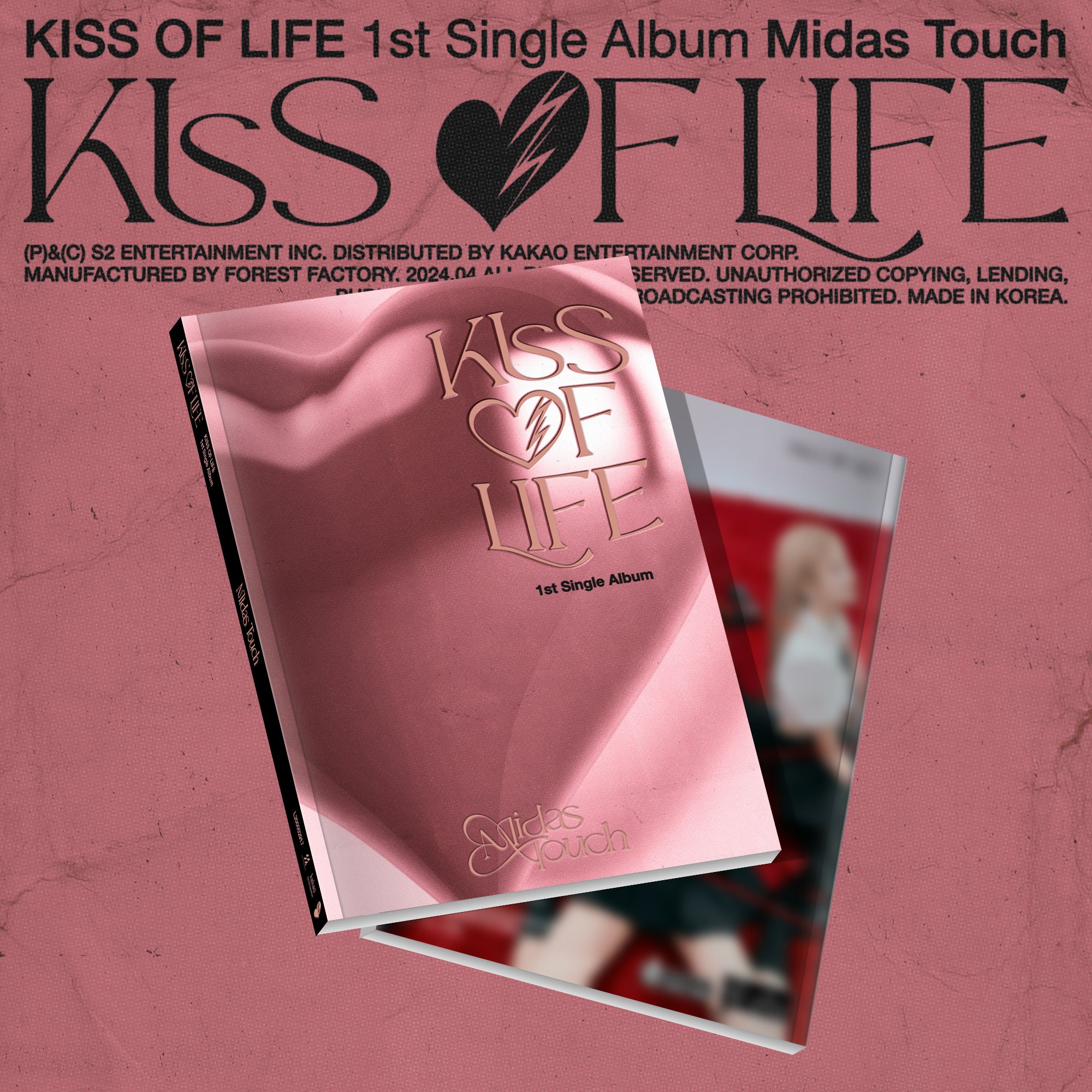 KISS OF LIFE 1st Single Album 'MIDAS TOUCH' - K-Pop Music CD for Fans | Perfect for Dance Practice & K-Pop Collections