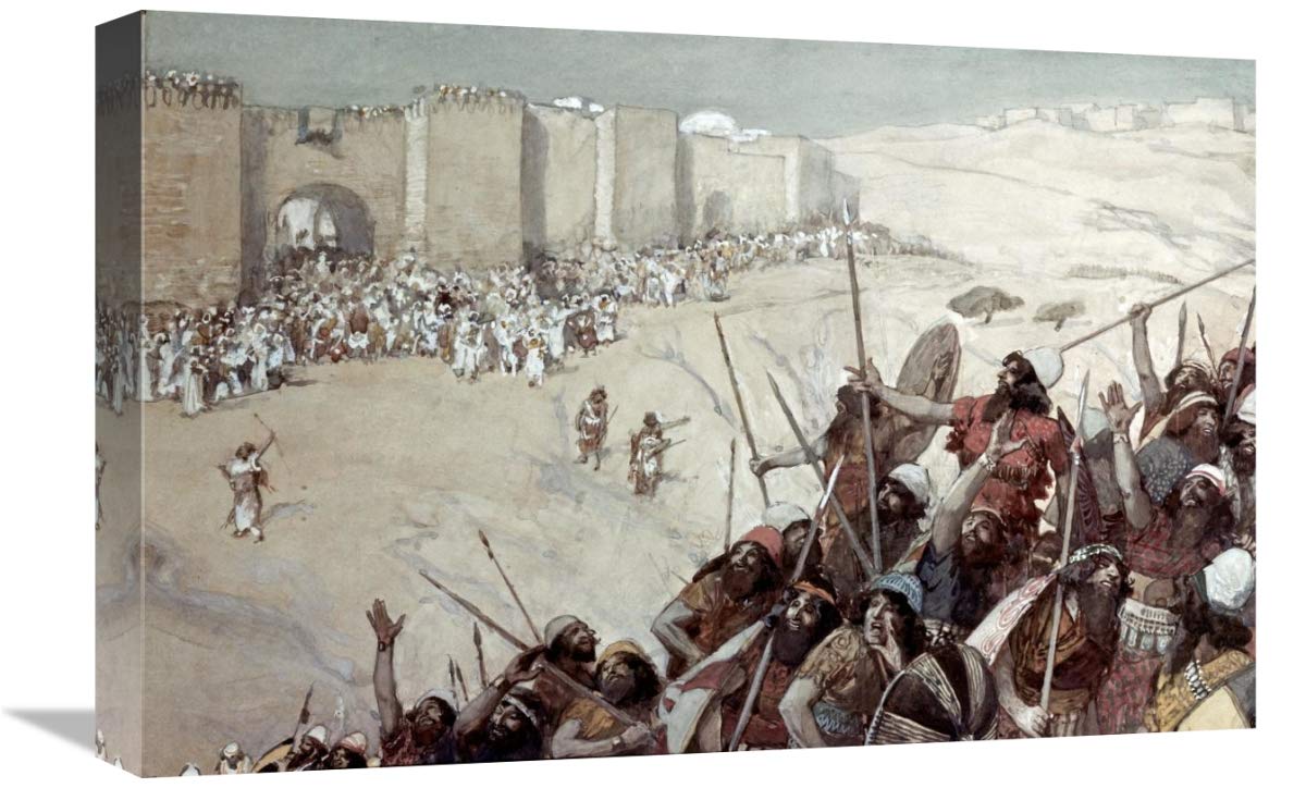 James Tissot 'Ai is Taken by Joshua' Gallery Wrap Canvas Art Print - Premium Giclee Wall Decor for Living Room, Bedroom & Office