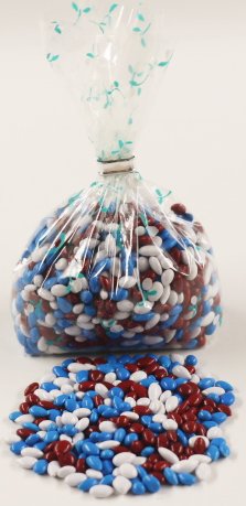 Scott's Cakes Patriotic Mix Chocolate Covered Sunflower Seeds - 1lb Resealable Bag - Perfect for Holidays, Parties & Snacking