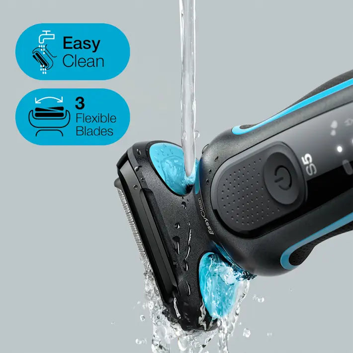 Philips Series 5000 Wet & Dry Electric Shaver for Men - 51M1000s Rechargeable Cordless Razor with Precision Blades - Perfect for Travel, Gym & Daily Shaving Routine
