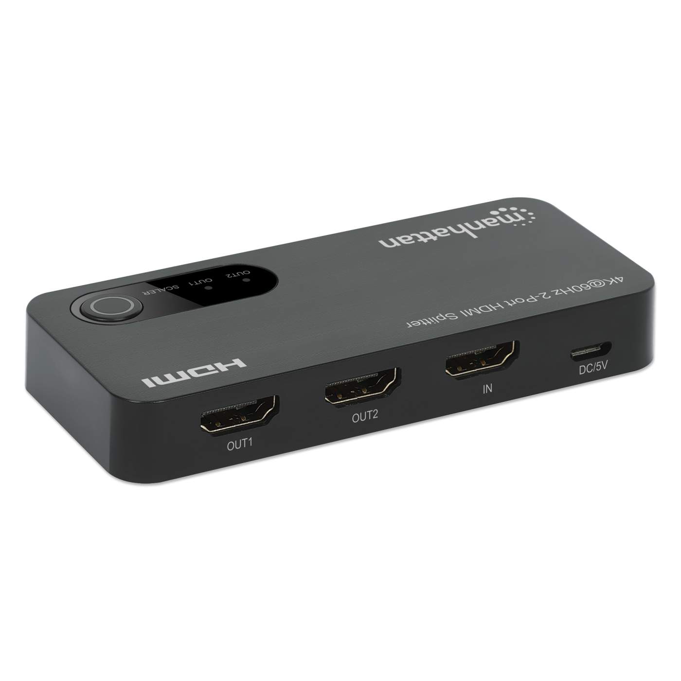4K@60Hz 2 Port HDMI Splitter with Downscaling - Ultra HD Video Duplicator for Dual Monitor Setup | Perfect for Home Theater, Gaming & Conference Room Displays
