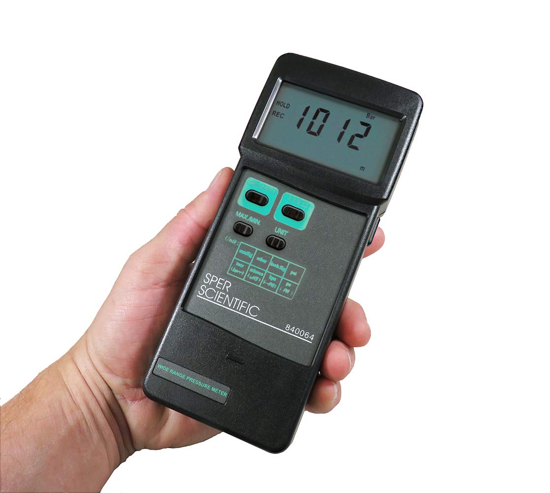 Sper Scientific Handheld Vacuum Meter - Digital Air Pressure Gauge for HVAC, Automotive & Industrial Use | Portable Vacuum Tester for Labs, Refrigeration & AC Maintenance