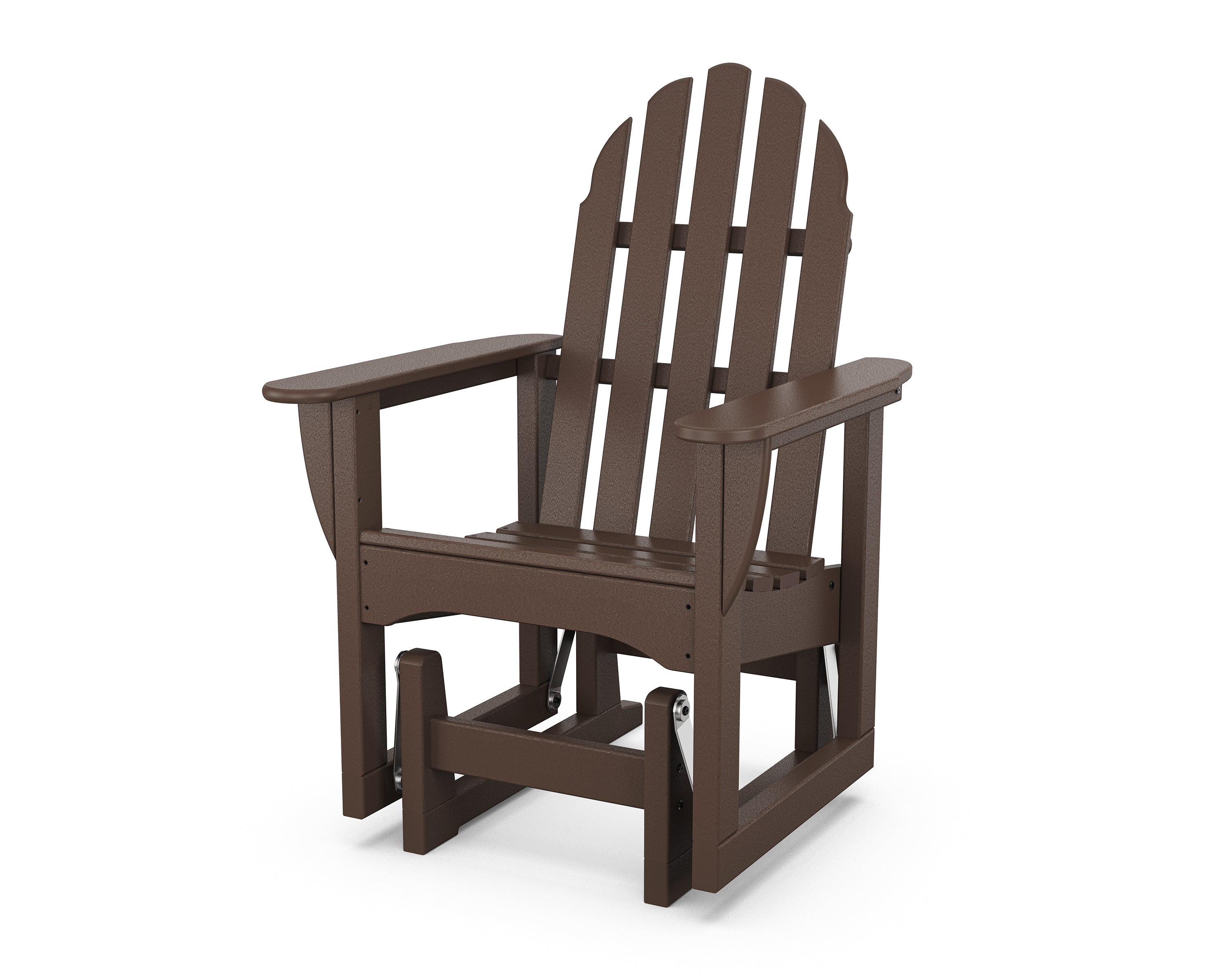 POLYWOOD Classic Adirondack Glider Chair - Durable Outdoor Rocking Chair for Patio, Garden & Poolside - All-Weather Resin Wicker Furniture