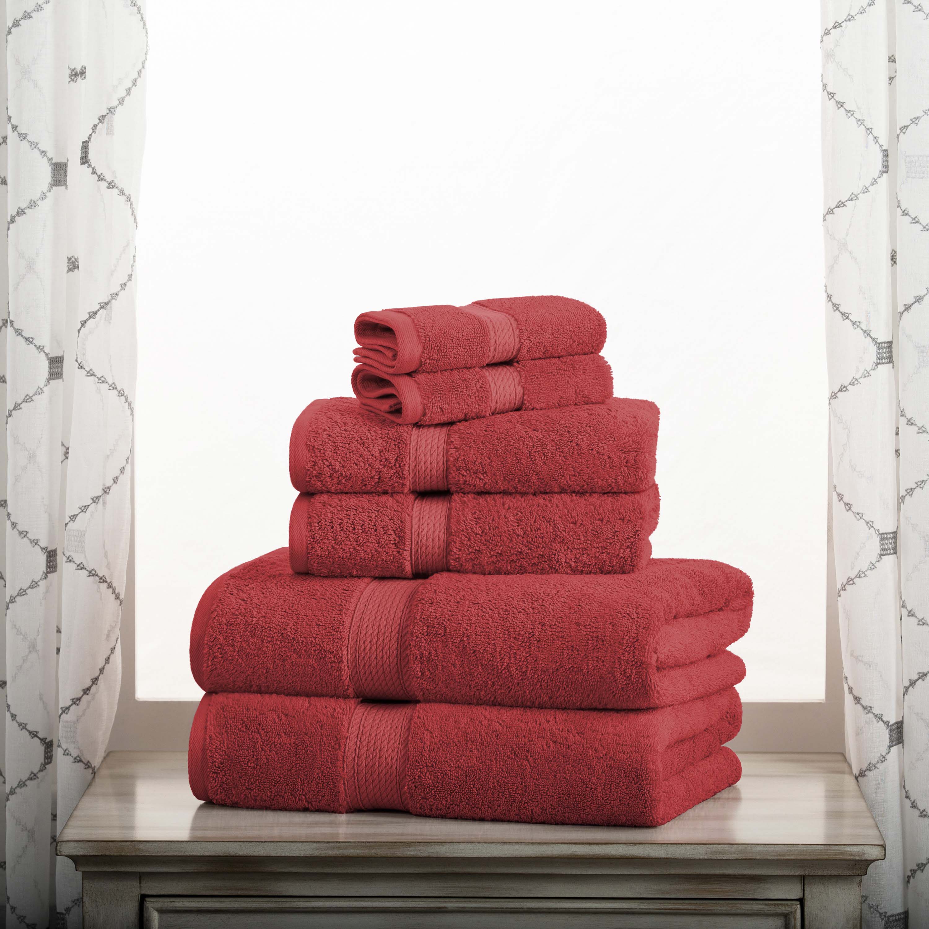 Premium 6-Piece Egyptian Cotton Towel Set - Ultra Soft, Heavyweight & Luxurious Bath Towels for Spa, Hotel & Home Use