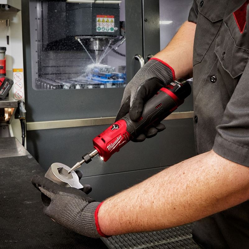 M12 FUEL 12V Brushless Cordless Straight Die Grinder (Tool Only) - Perfect for Metalworking, Automotive Repair & DIY Projects