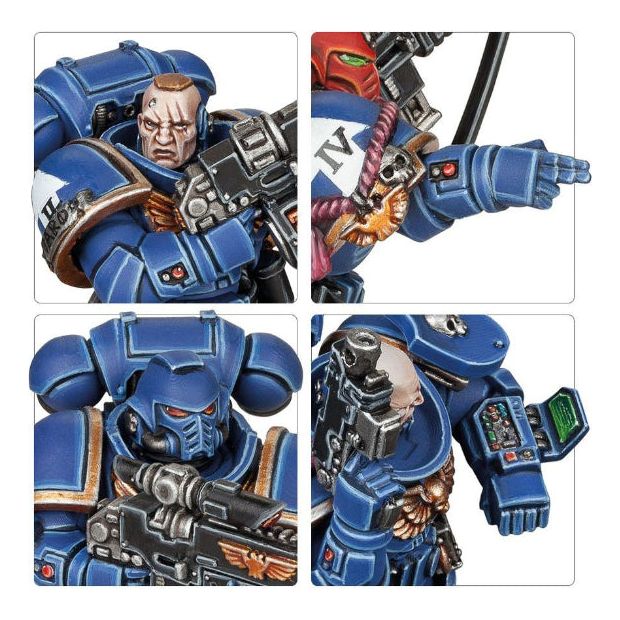 Warhammer 40,000 Intercessors Space Marines Miniatures - 10-Piece Primaris Space Marine Squad for Tabletop Wargaming and Collecting - Perfect for Warhammer 40K Battles and Display