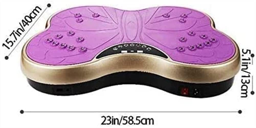 Vibration Plate Exercise Machine for Weight Loss & Full Body Workout - 99 Speed Levels with Resistance Bands & Remote Control - Home Gym Equipment for Toning, Circulation & Muscle Recovery - Perfect for Home Fitness, Office Workouts & Physical Therapy