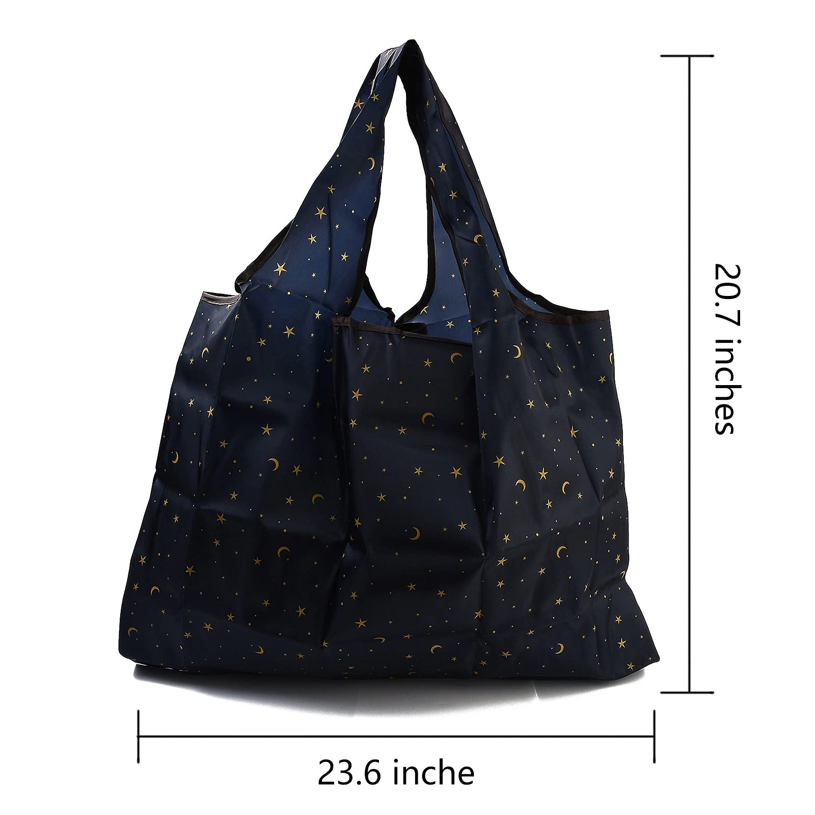 BEEFLYING Foldable Eco-Friendly Nylon Grocery Bags - Reusable Waterproof Shopping Tote for Groceries, Beach & Travel | Lightweight & Durable