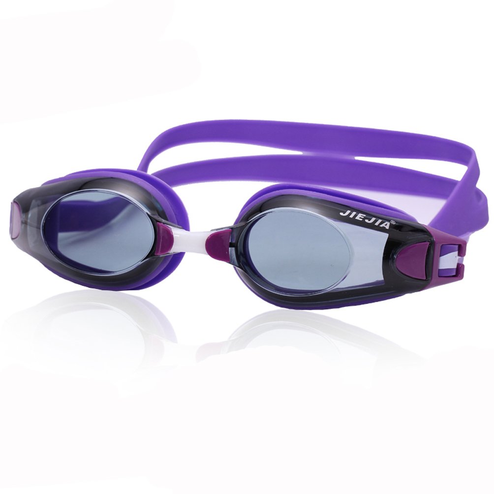 Jiejia Anti-Fog Swimming Goggles for Adults & Kids - UV Protection, Leak-Proof Design for Pool, Beach & Competitive Swimming