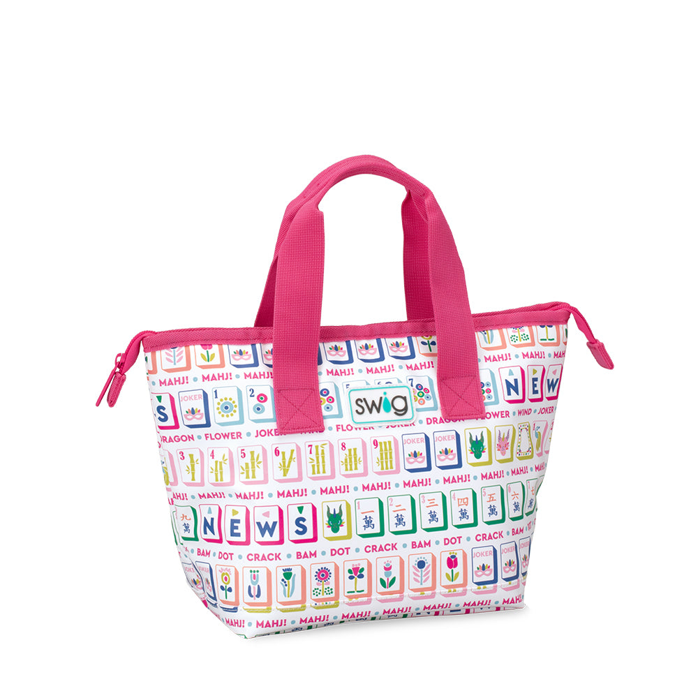 Premium Insulated Mahjong Lunch Bag - Leak-Proof & Reusable for Work, School & Picnics - Stylish & Durable Food Container for Adults & Kids