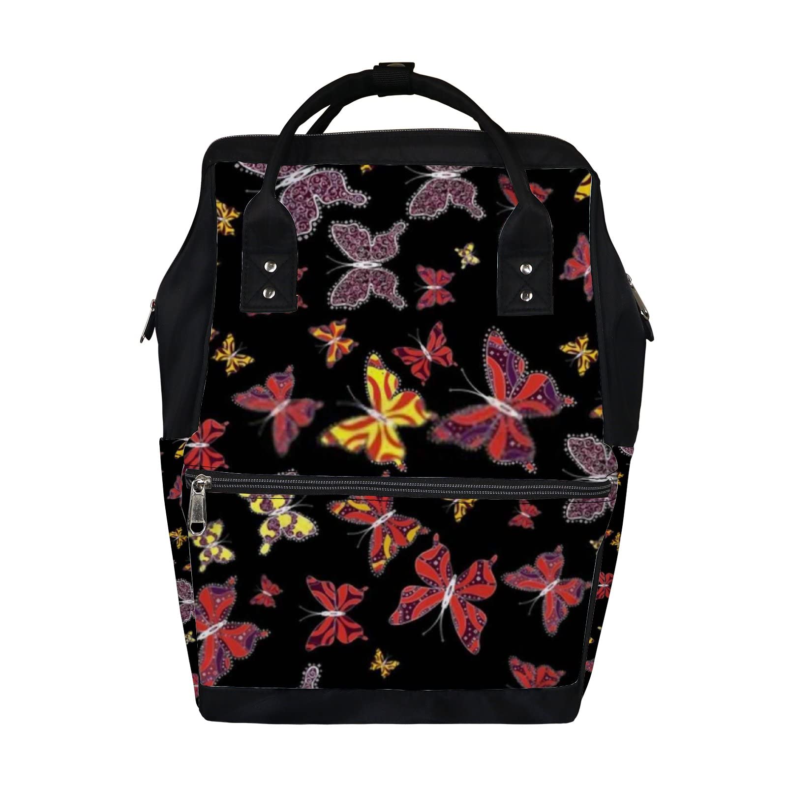 Butterfly Diaper Backpack - Waterproof Baby Bag for Travel & Laptop - Large Capacity for Men & Women