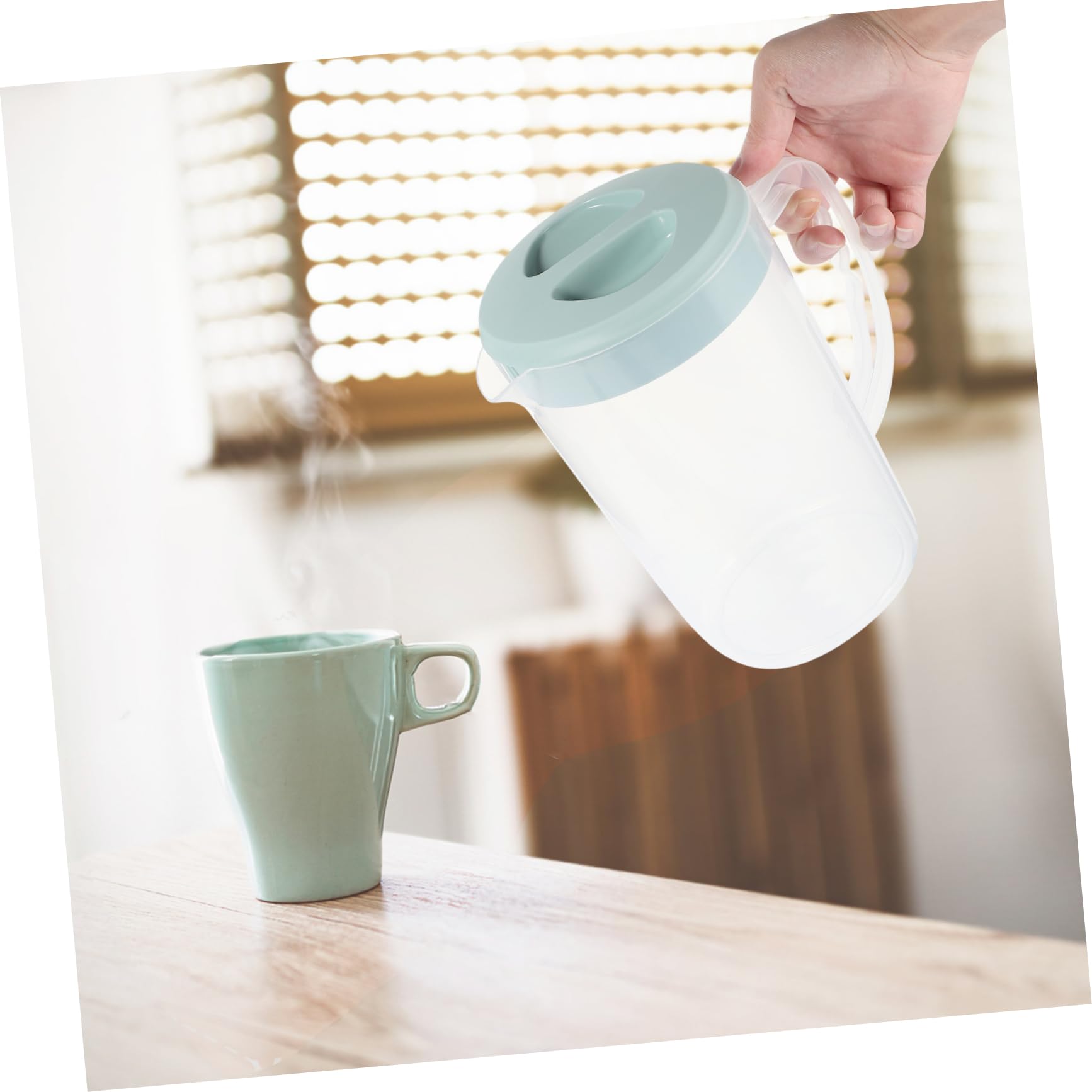 Cabilock Juice Pot Water Pitcher with Lid - Cold Beverage Kettle for Home, Office, and Outdoor Use