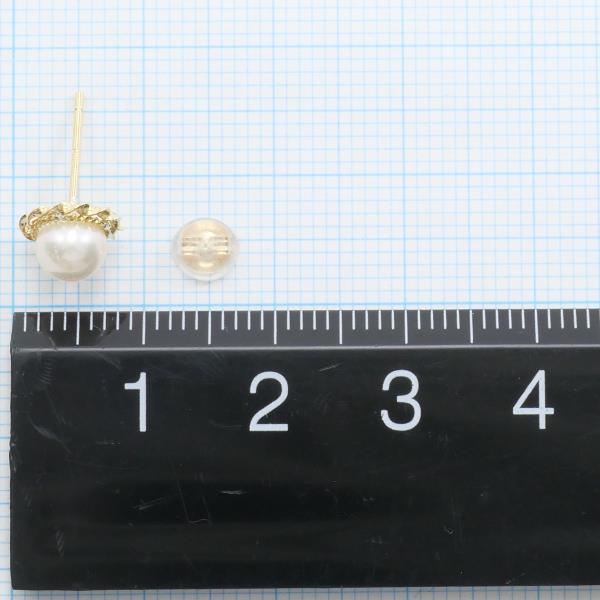 18K Yellow Gold Pearl Earrings for Women - Elegant Freshwater Pearl Stud Earrings - Perfect for Weddings, Parties & Special Occasions