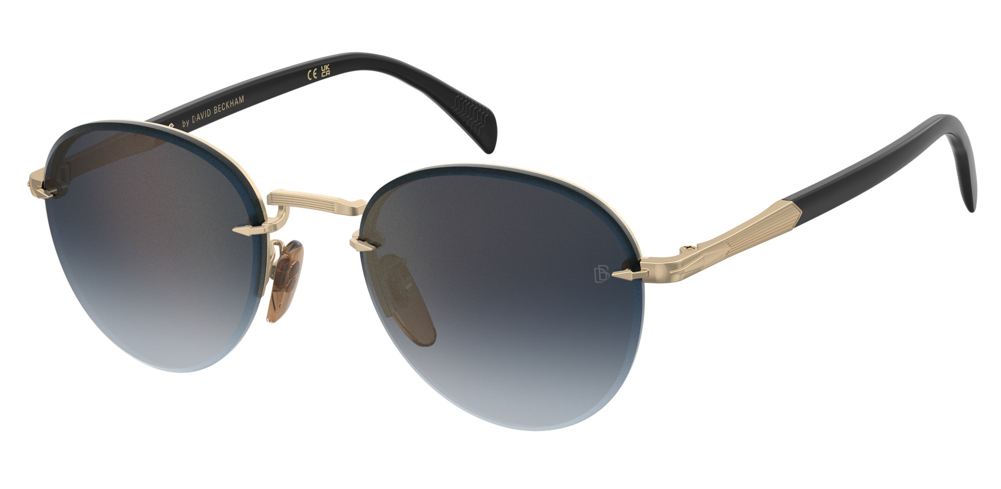 Gold/Blue Shaded Gold Gradient Mirror