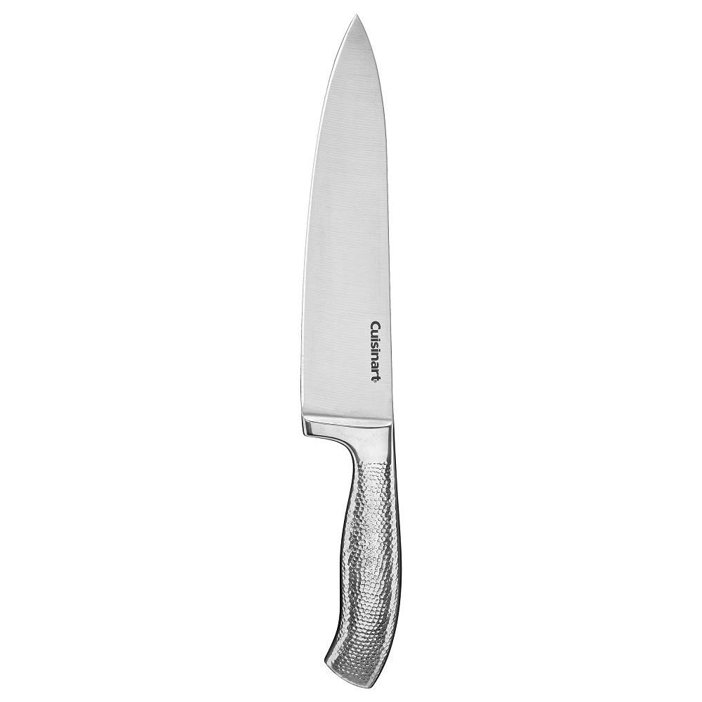 Premium Cuisinart Classic 17-Piece High-Carbon Hammered Stainless Steel Forged Knife Set with Sheath & Blade Guards - Professional Kitchen Cutlery for Chefs, Home Cooking & Gourmet Food Preparation