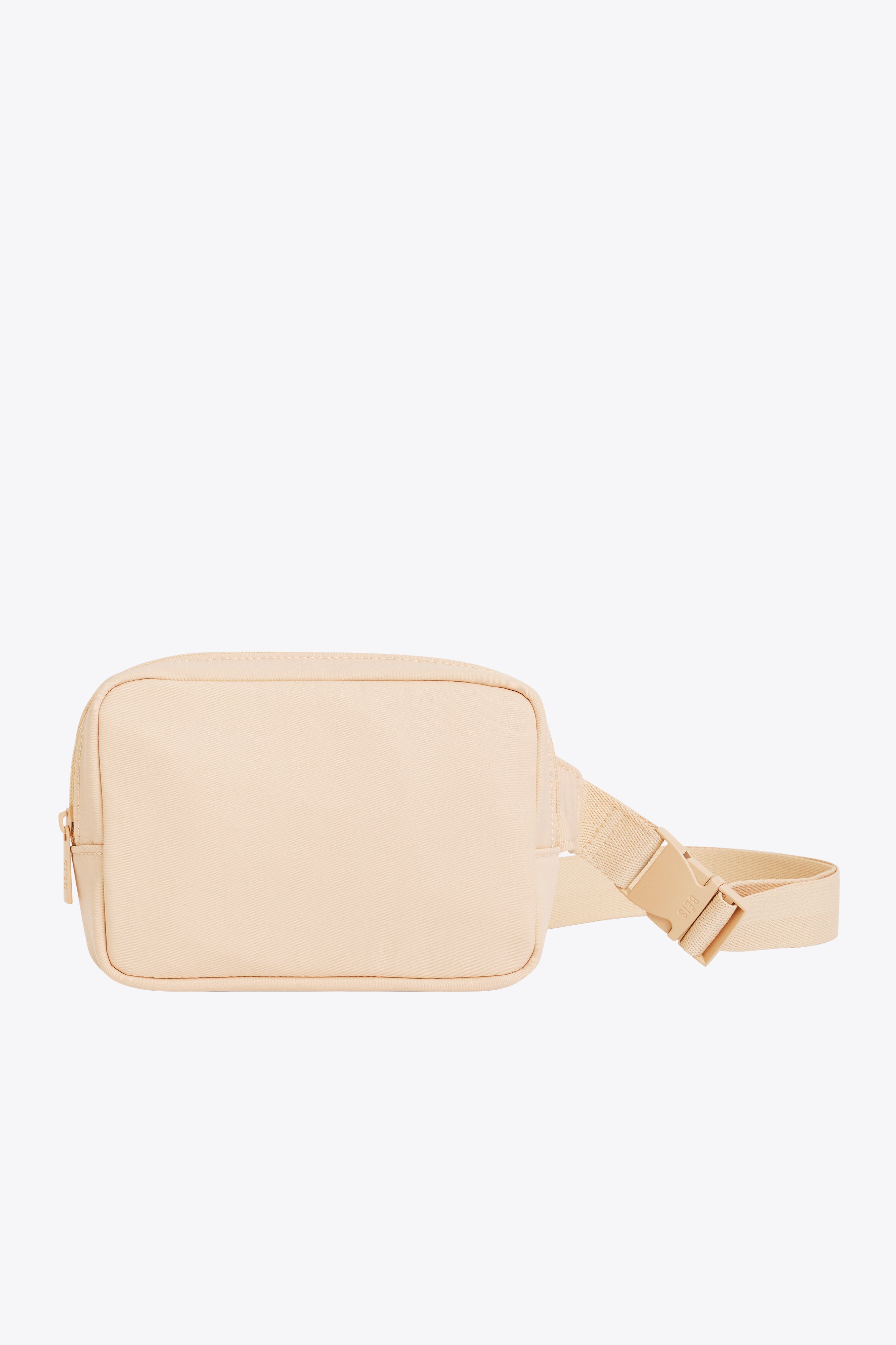 Stylish Beige Belt Bag for Women & Men - Crossbody Fanny Pack with Adjustable Strap - Perfect for Travel, Hiking, Running & Everyday Use