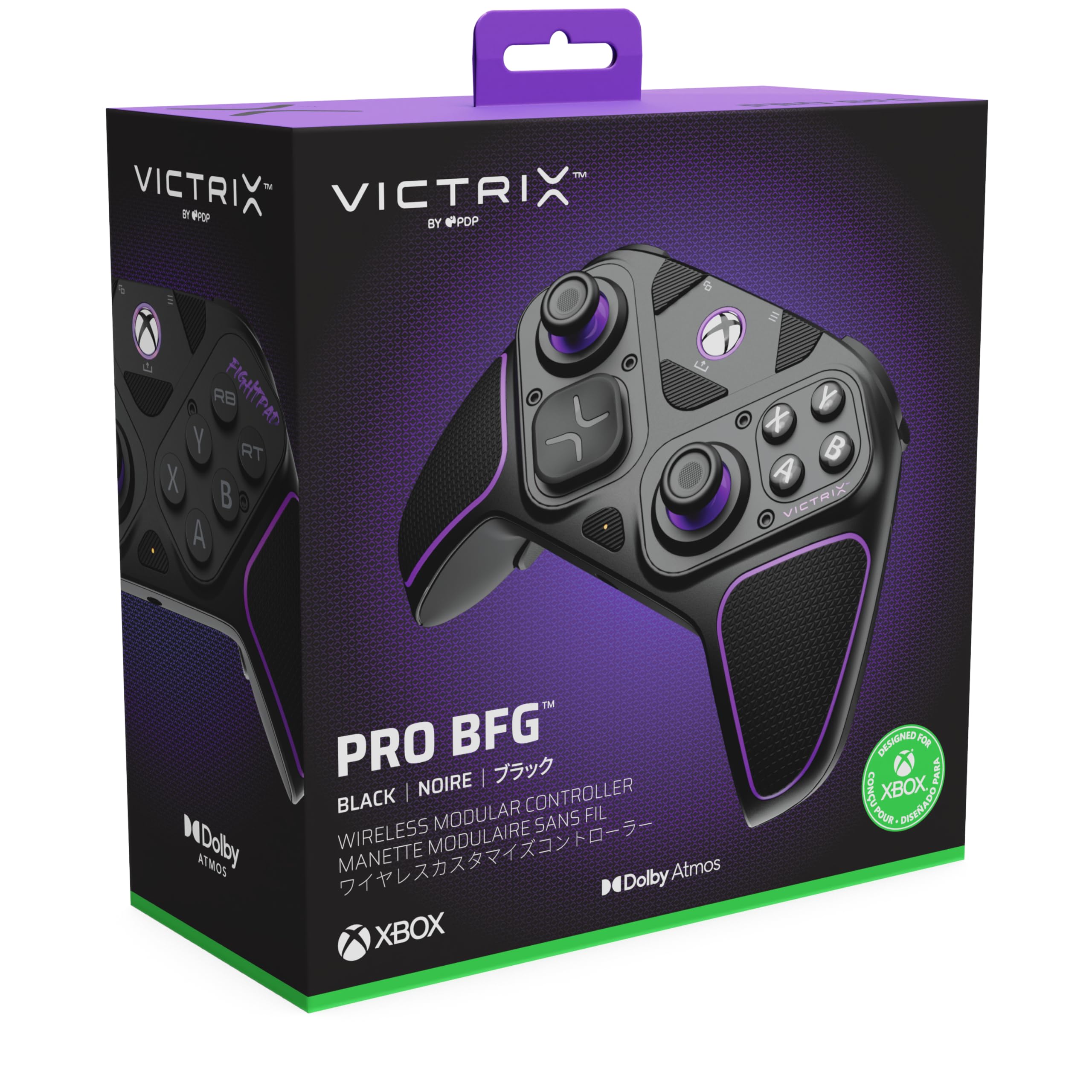 Victrix Pro BFG Wireless Gaming Controller for Xbox Series X|S, Xbox One & Windows 10/11 - Modular Gamepad with Dolby Atmos Audio, Remappable Buttons, Custom Triggers & Paddles - Perfect for Competitive Gaming & PC Gaming Sessions (Black)