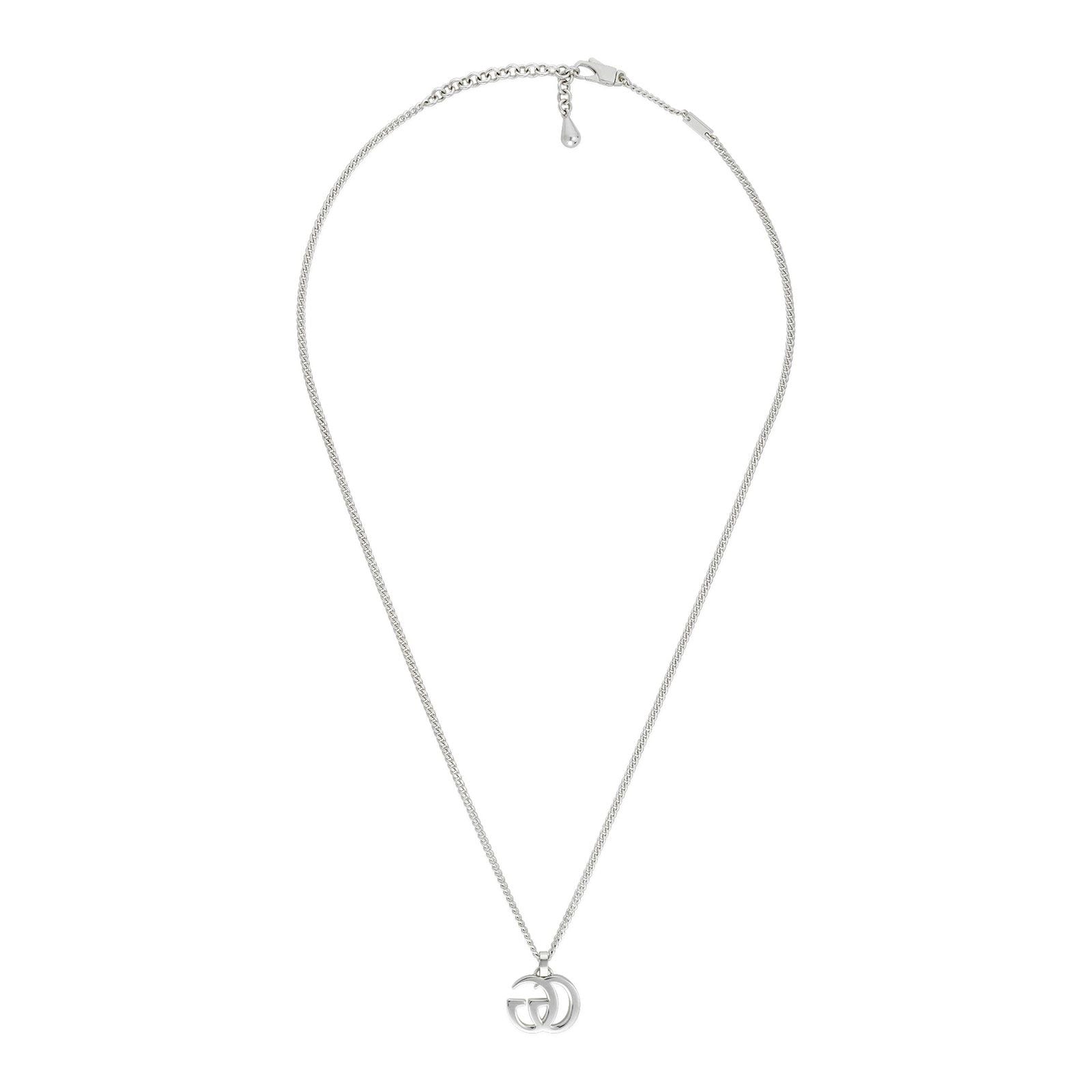 Gucci GG Marmont Silver Pendant Necklace YBB814914001 - Elegant Silver Chain Necklace for Women, Luxury Fashion Jewelry Gift for Her - Perfect for Parties, Date Nights & Special Occasions
