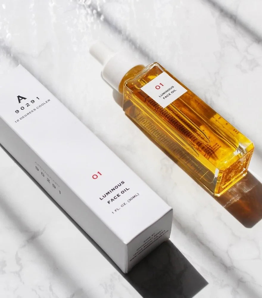 01 Luminous Face Oil - Brightening & Hydrating Facial Oil for Glowing Skin | Day & Night Moisturizer for Dry, Dull Skin - Perfect for Daily Skincare Routine & Makeup Prep