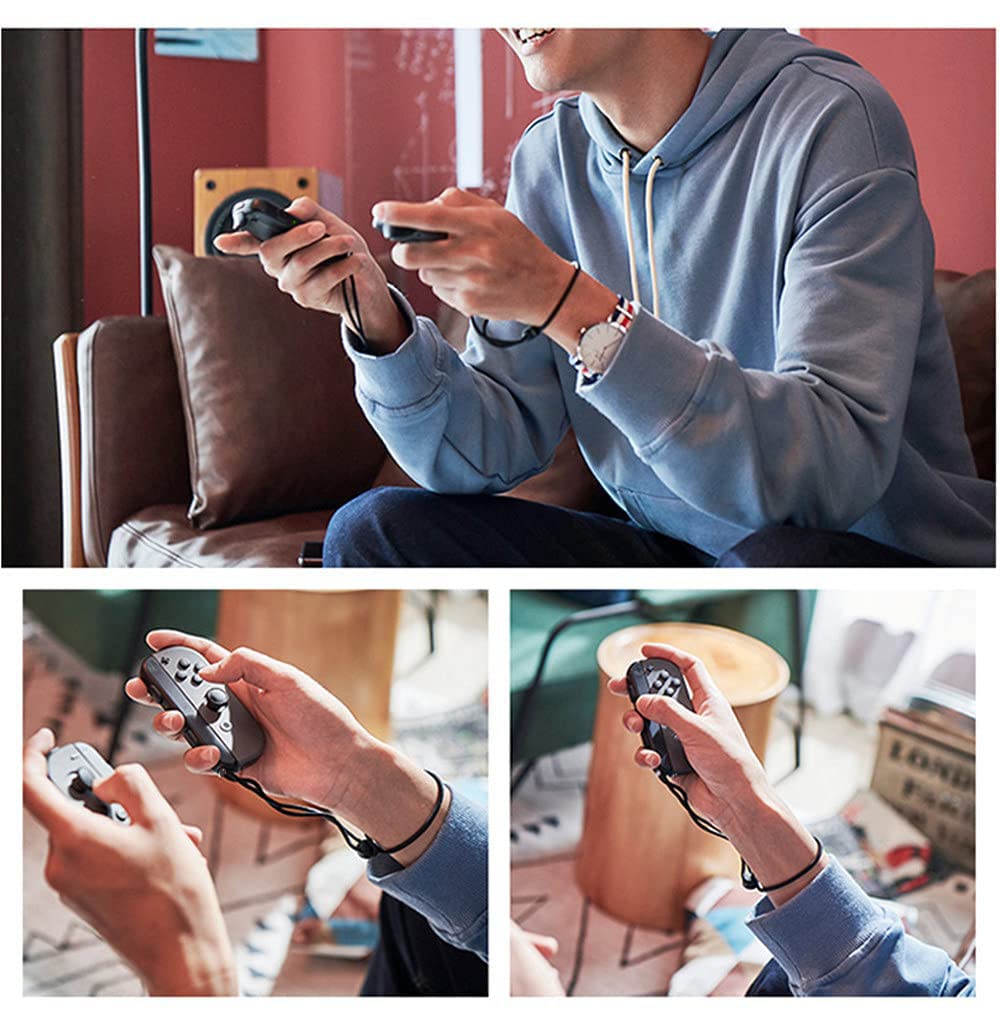 Switch Controller Wrist Strap - 1 Pair Black for Secure Gaming