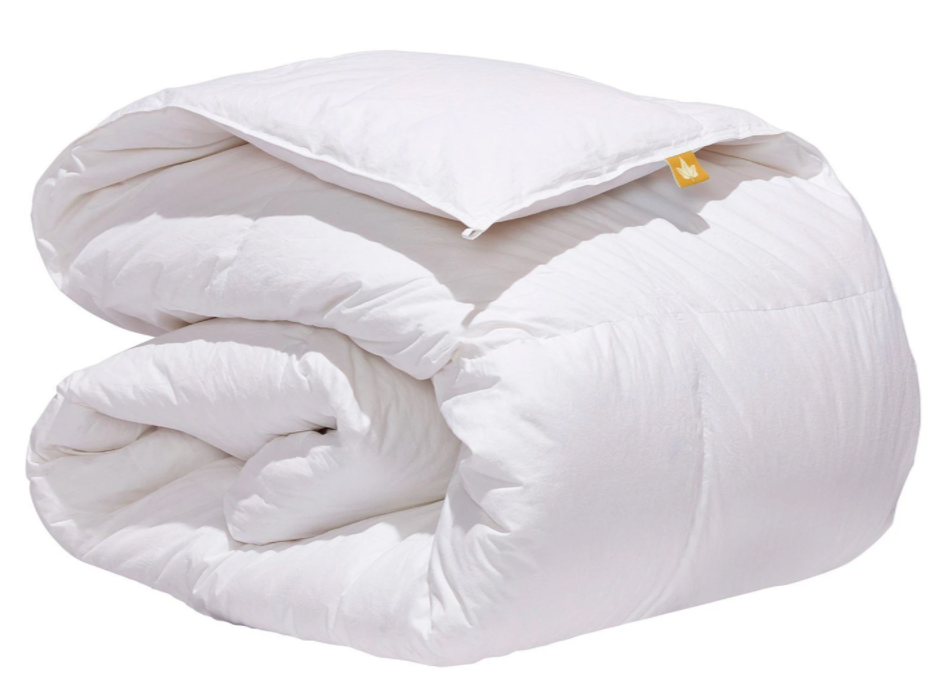 Premium White Goose Down Duvet - 650 Fill Power All-Season Comforter for Bedroom - Soft & Hypoallergenic Luxury Bedding for Hotels, Guest Rooms & Master Suites