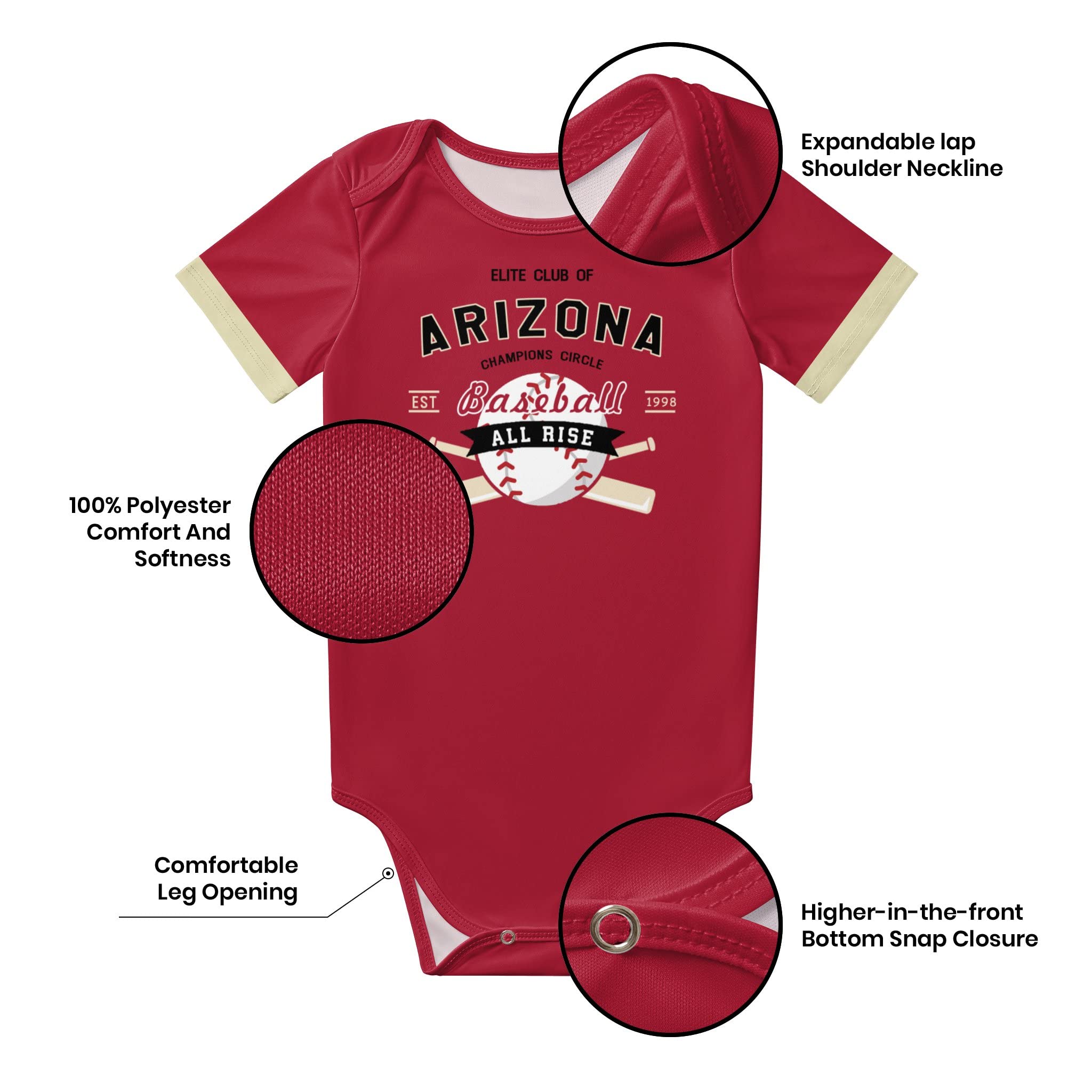 Personalized Baby Onesie with Custom Name & Number - Cute Newborn Outfit for Boys & Girls - Perfect Baby Shower Gift & Birthday Present