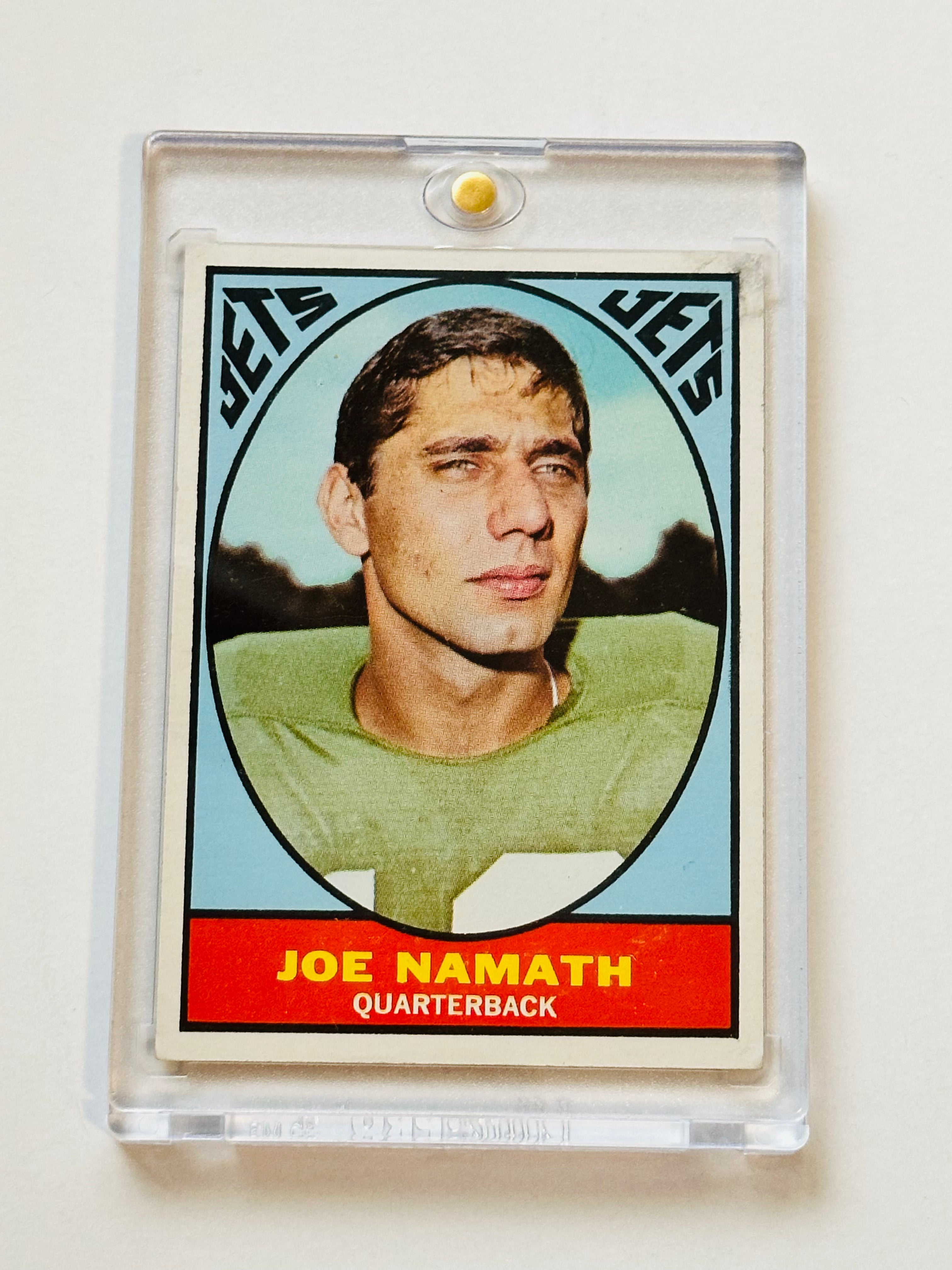 1967 Joe Namath Rare 3rd Year Football Card - Authentic Vintage Collectible for Sports Memorabilia & Investment