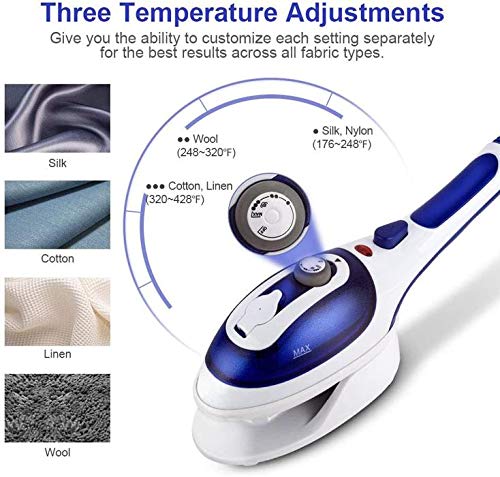 Andowl Q-T154 Steam Iron with Powerful Steam & Anti-Drip Technology - Perfect for Home & Travel Use on Clothes, Curtains & Fabrics