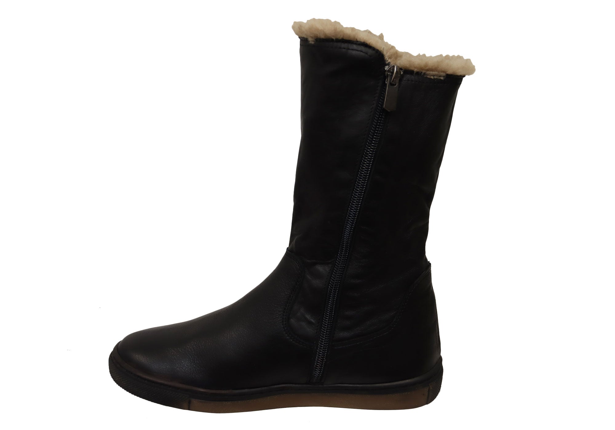 Orizonte Alvo Women's Comfortable Leather Mid Calf Boots | European Style Ankle Boots for Walking, Work & Casual Outfits