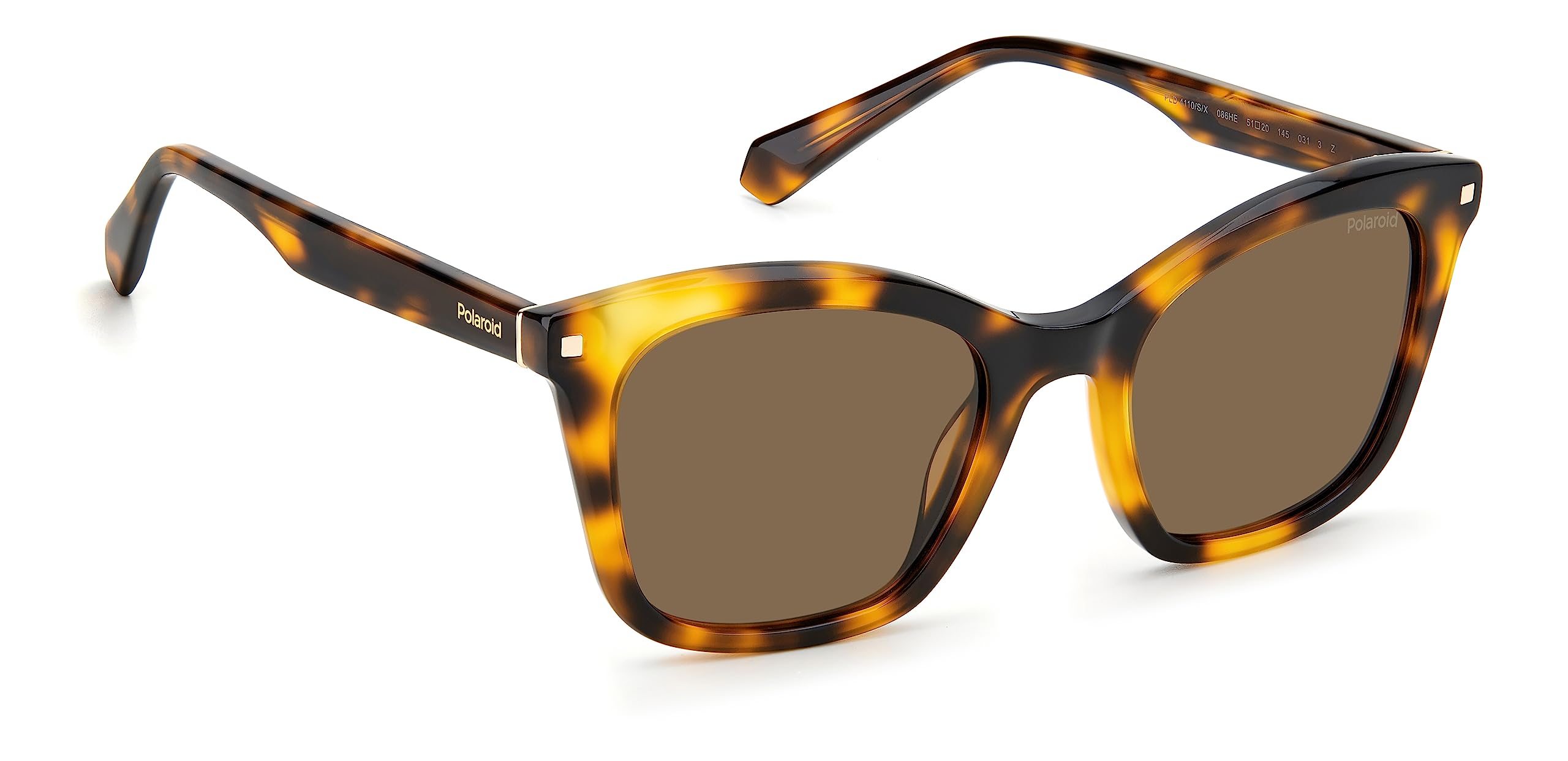 Polaroid PLD 4110/S/X Rectangular Sunglasses for Women - UV Protection Fashion Shades - Perfect for Driving, Beach & Outdoor Activities
