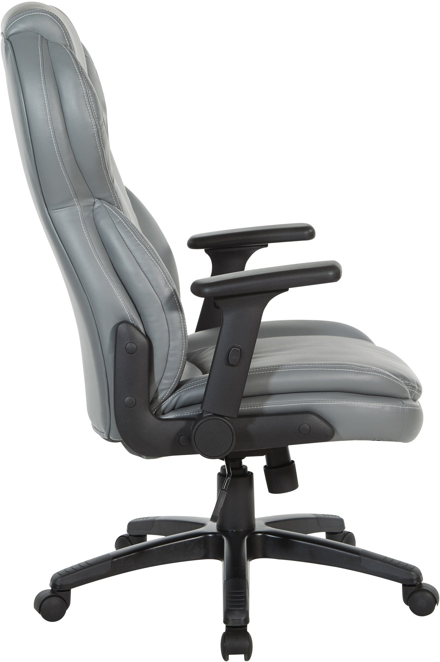 Premium Office Star Exec Bonded Leather Office Chair with Adjustable Height & Flip Arms [EC91150] - Ergonomic Desk Chair for Home Office & Executive Workspaces